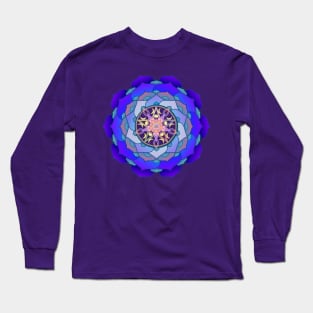 Blue Lotus Goddess Long Sleeve T-Shirt